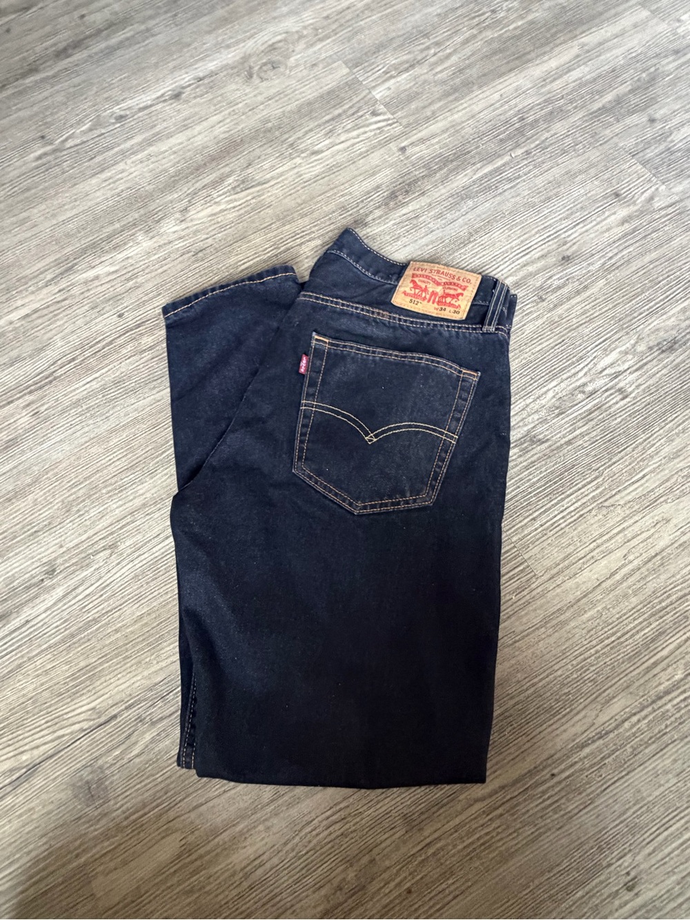 Levi's Men’s Black Straight Leg Jeans